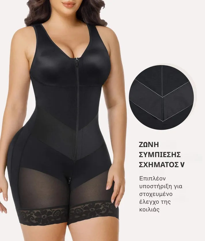 V-Shaped® Ολόσωμη Faja με Ενισχυμένο Έλεγχο Κοιλιάς
